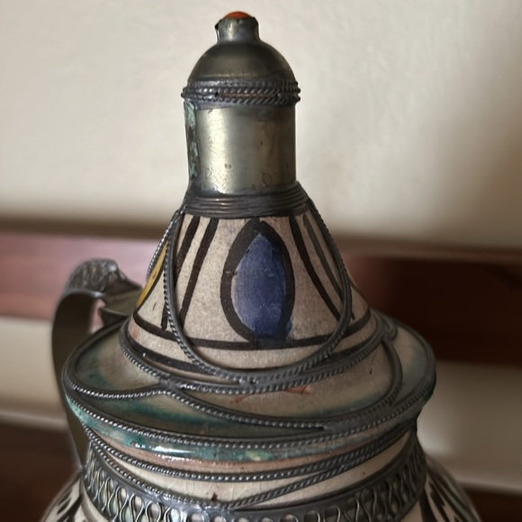 Decorative Made in Morocco ceramic kettle - Picture 8 of 8